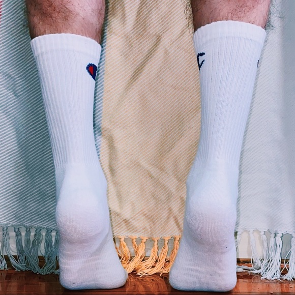 White Cushioned Champion Crew Socks - Picture 4 of 4